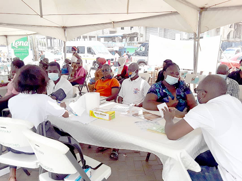 Lena House Clinic screens Ashaiman residents for free
